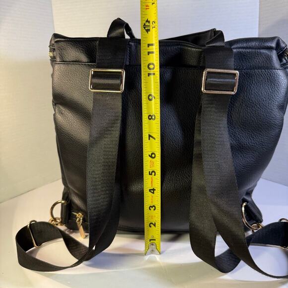 Miss Fong Vegan Leather Backpack Diaper Bag - Stylish & Functional - Picture 4 of 12